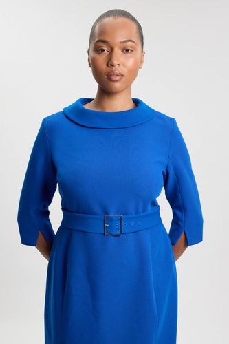 Robe Crayon Midi Ajustée Grande Taille À Col Roulé | Taille 20 - KarenMillen - Modalova