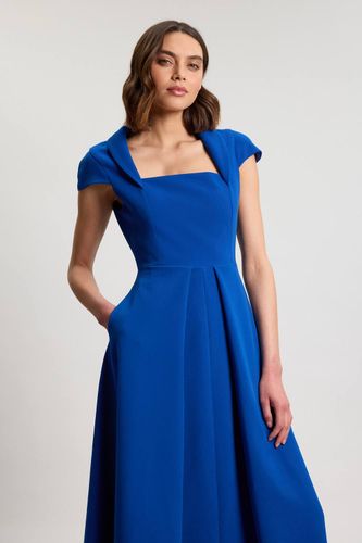 Robe Maxi Ajustée À Encolure Carrée Et Jupe Ample | Taille 10 - KarenMillen - Modalova