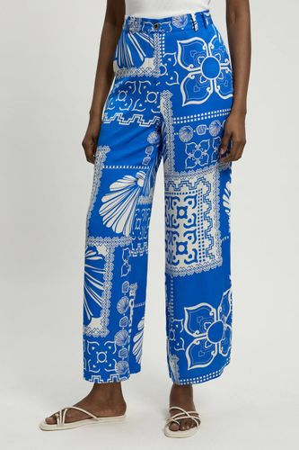Pantalon Droit Tissé Imprimé En Viscose Lin Premium | Taille 18 - KarenMillen - Modalova