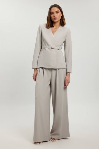 Veste De Tailleur Cintrée Avec Ceinture En Tissu Stretch Compact | Taille 18 - KarenMillen - Modalova