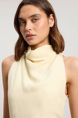 Robe Longue En Viscose Satinée À Encolure Drapée Cowl | Taille 18 - KarenMillen - Modalova