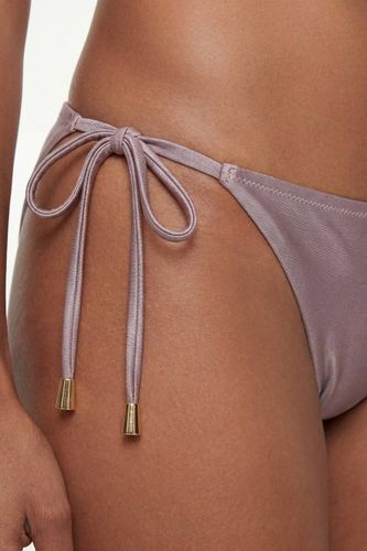 Bas De Bikini Métallisé Avec Détail De Perles | Taille Medium - KarenMillen - Modalova