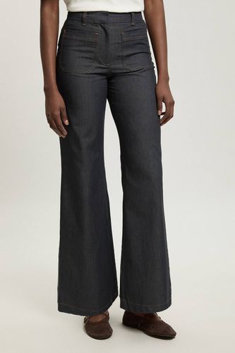 Pantalon Droit En Denim Tailleur Petite | Taille 16 - KarenMillen - Modalova