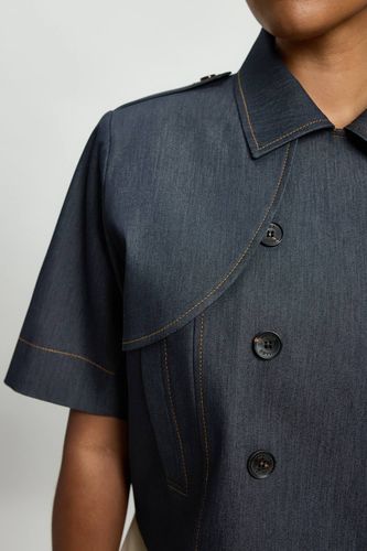 Veste Trench En Denim Cintrée Grande Taille | Taille 20 - KarenMillen - Modalova