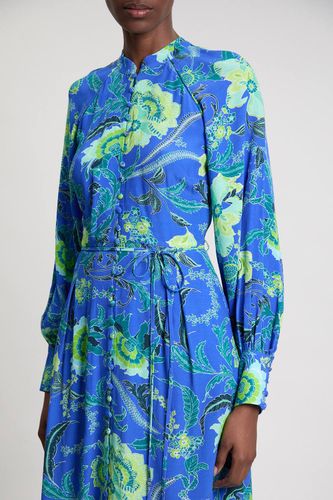 Robe Chemise Midi En Viscose Tissée À Imprimé Floral | Taille 18 - KarenMillen - Modalova