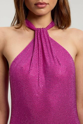 Robe Longue Dos Nu À Détail Liens Ornée De Cristaux | Taille Medium - KarenMillen - Modalova