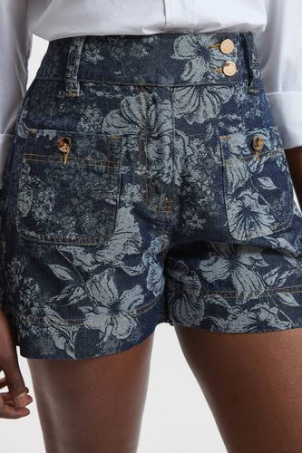 Short En Denim Jacquard | Taille 16 - KarenMillen - Modalova