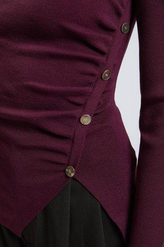Synthétiquell En Maille Viscose À Fermeture Asymétrique | Taille Medium - KarenMillen - Modalova