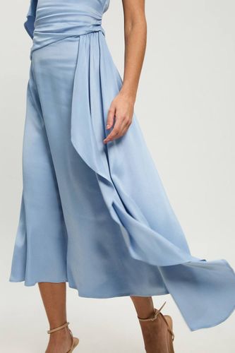 Robe Midi En Satin De Viscose Drapé Petite Taille | Taille 16 - KarenMillen - Modalova