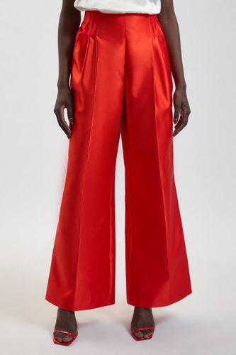 Pantalon Tailleur En Satin Structuré | Taille 18 - KarenMillen - Modalova