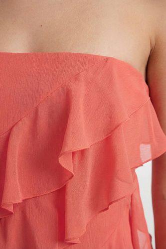 Robe Maxi À Volants Étagés Et Bustier Bandeau | Taille 40 - Warehouse - Modalova
