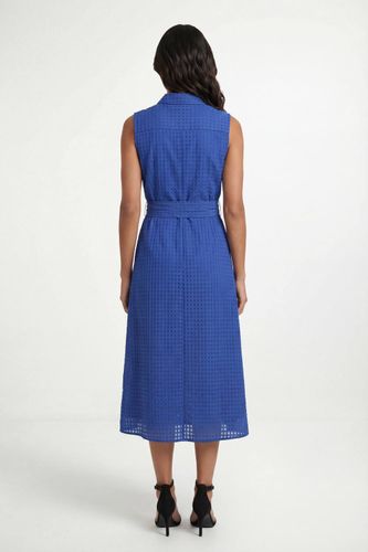 Robe Chemise Sans Manches En Organza À Carreaux | Taille 48 - Wallis - Modalova