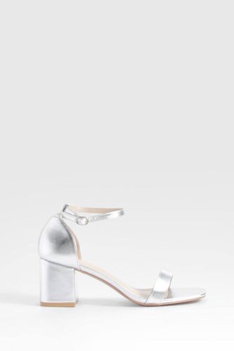 Talons bas métalliques à peine visibles | Taille 41 - boohoo - Modalova