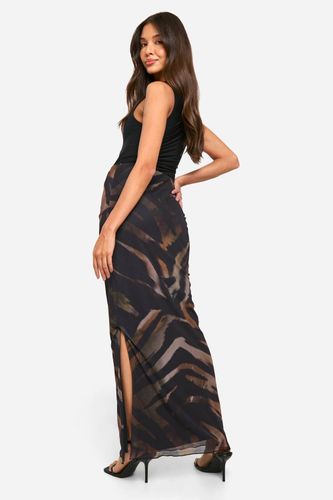 Jupe Maxi en maille à | Taille 44 - boohoo - Modalova