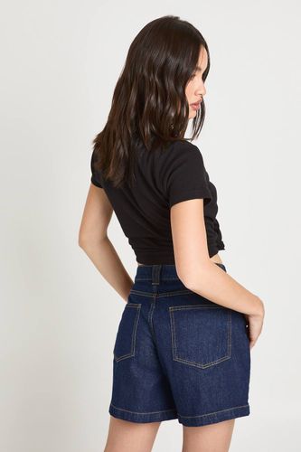 Short Boyfriend En Denim | Taille 38 - boohoo - Modalova