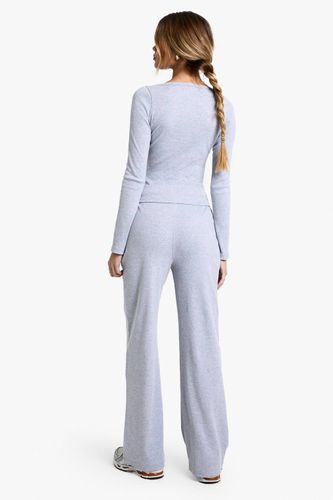 Pantalon à jambes larges côtelé | Taille 44 - boohoo - Modalova