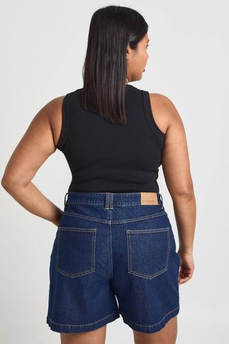 Short en denim boyfriend Plus | Taille 46 - boohoo - Modalova