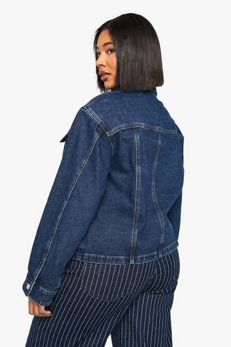 Veste en denim avec détails d'épaulettes | Taille 46 - boohoo - Modalova