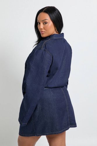Jupe trapèze en denim grande taille | Taille 48 - boohoo - Modalova