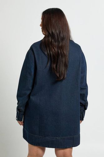 Robe en denim à manches longues | Taille 48 - boohoo - Modalova