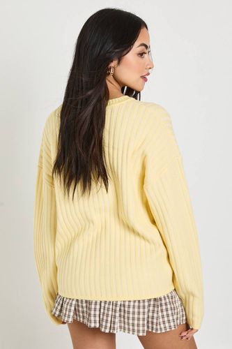 Synthétiquell Oversize Rayé en Maille | Taille Medium - boohoo - Modalova