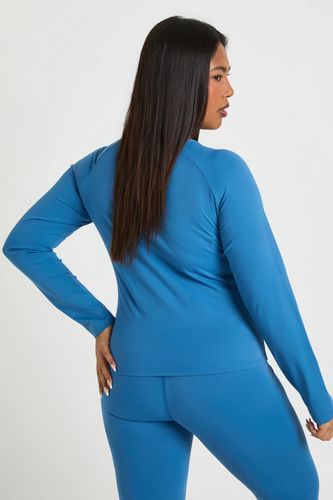 Haut Grande Taille à Manches Longues Super Doux avec Détails de Coutures | Taille 48 - boohoo - Modalova