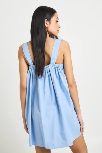 Robe Smock Mini À Détail Nœud Devant | Taille 40 - boohoo - Modalova