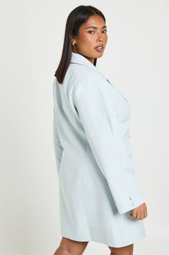 Robe Courte Grande Taille À Manches Ballon Et Détails De Coutures | Taille 48 - boohoo - Modalova
