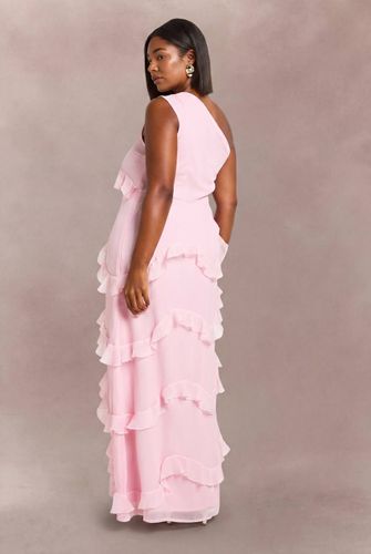 Robe Maxi Asymétrique En Mousseline Grande Taille | Taille 44 - boohoo - Modalova