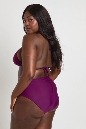 Ensemble Bikini Grande Taille Essentiel Haut Triangle Et Bas Taille Haute | Taille 48 - boohoo - Modalova