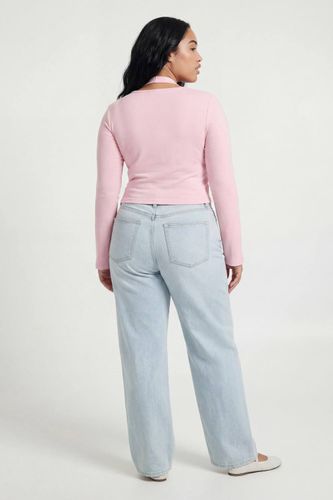Haut Col Licou Double Épaisseur À Boutonnage Devant | Taille 48 - boohoo - Modalova