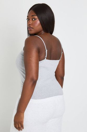 Haut Grande Taille Avec Finitions En Dentelle Et Détail Noué Dos Échancré | Taille 48 - boohoo - Modalova