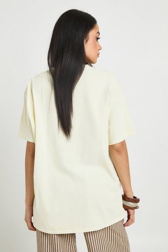 T-shirt Imprimé Collage Fruits De Mer Effet Délavé | Taille Medium - boohoo - Modalova