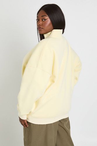 Sweat-shirt Grande Taille Demi-zip | Taille 48 - boohoo - Modalova