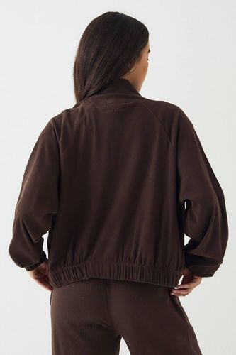 Bomber à Col Montant Côtelé avec Fermeture Éclair | Taille Medium - DSGN Studio - Modalova