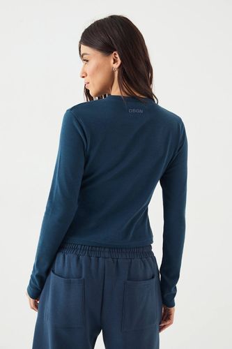 Haut à Manches Longues Col Rond avec Boutonnage | Taille 2XL - DSGN Studio - Modalova