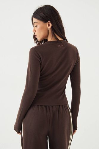 Haut à Manches Longues Col Rond avec Boutonnage Traversant | Taille 2XL - DSGN Studio - Modalova
