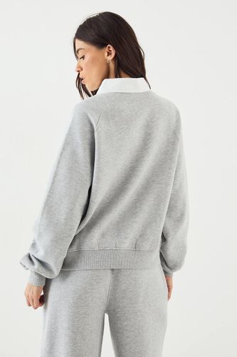 Sweatshirt Rugby à Col Contrastant | Taille Medium - DSGN Studio - Modalova