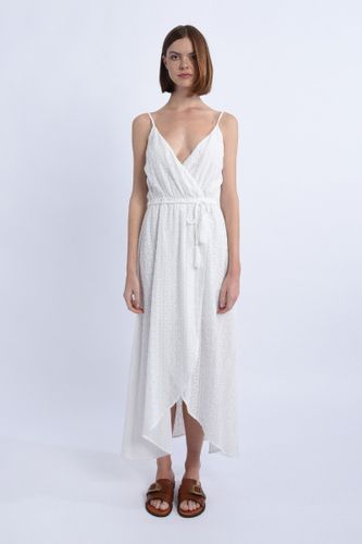 Robe longue portefeuille buste croisé - MOLLY BRACKEN - Modalova