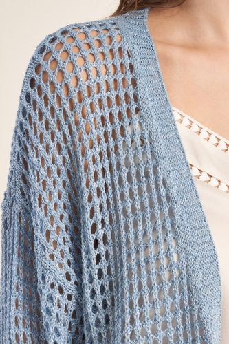 Gilet en maille irisé et semi-transparence - MOLLY BRACKEN - Modalova