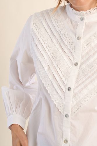 Chemise en coton, à dentelle - MOLLY BRACKEN - Modalova