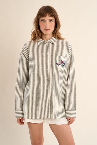 Chemise en coton, rayée - MOLLY BRACKEN - Modalova