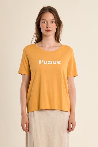 T-shirt en coton 'Peace' - MOLLY BRACKEN - Modalova