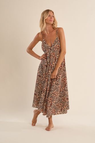 Longue robe fluide, imprimée - MOLLY BRACKEN - Modalova