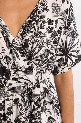 Robe mini portefeuille Hawaï - LILI SIDONIO - Modalova