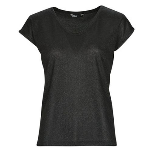 T-shirt ONLSILVERY S/S V NECK LUREX TOP JRS - Only - Modalova