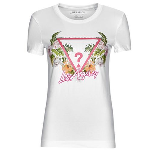 T-shirt SS CN TRIANGLE FLOWERS TEE - Guess - Modalova