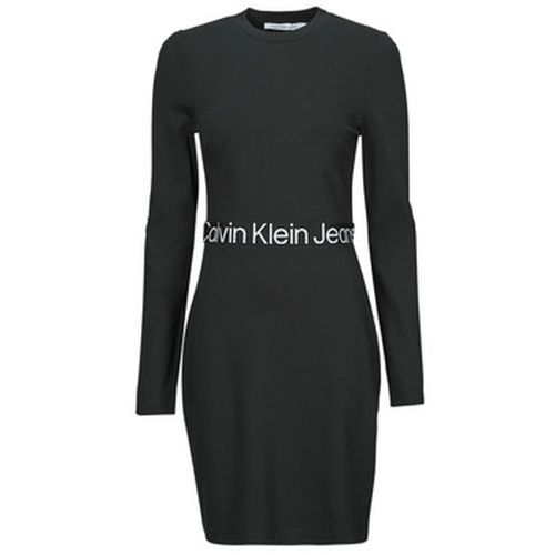 Robe courte LOGO ELASTIC MILANO LS DRESS - Calvin Klein Jeans - Modalova