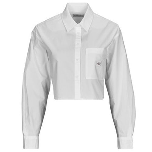 Chemise WOVEN LABEL CROPPED SHIRT - Calvin Klein Jeans - Modalova