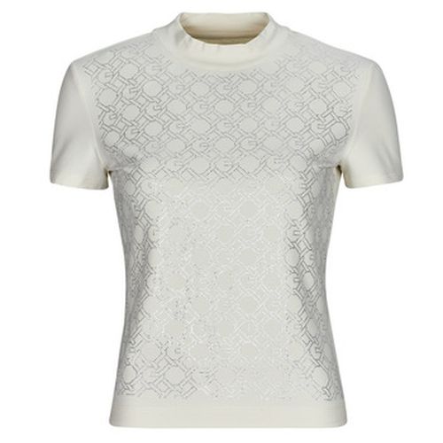 T-shirt MOCK NECJK ALL OVER LOGO - Guess - Modalova